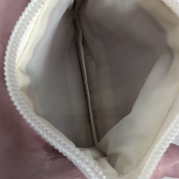 Longaberger Binder Money Bag & Change Purse  Plaid Zip Top 8-1/2" w x 4-1/2" - Picture 3 of 6